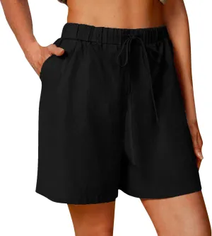 LCMTWX Womens Biker Shorts Color Comfortable Casual High Waisted Shorts Womens Biker Shorts Mom Shorts Shorts for Black