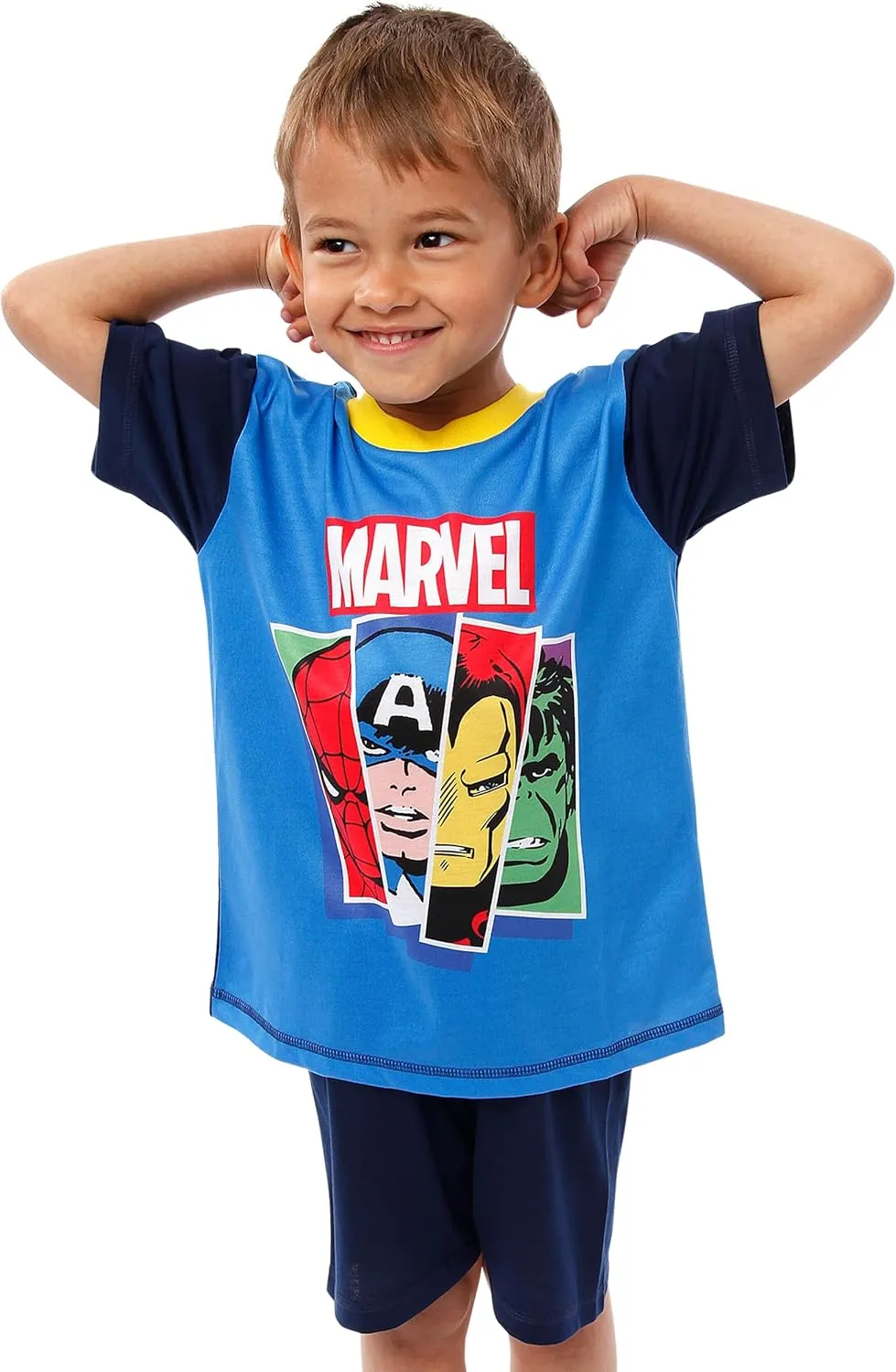 Marvel Avengers Pajamas 2 Pack | Boys Iron Man, Captain America, Spiderman Pajamas | Kids Superhero PJs