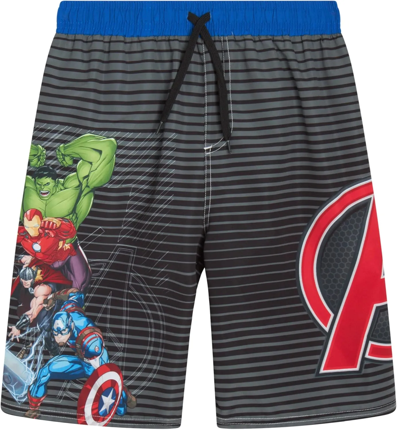 Marvel Boys Swim Trunks - Avengers Spiderman Captain America Hulk Iron Man Black Panther UPF 50  Quick Dry Boys Swim Shorts