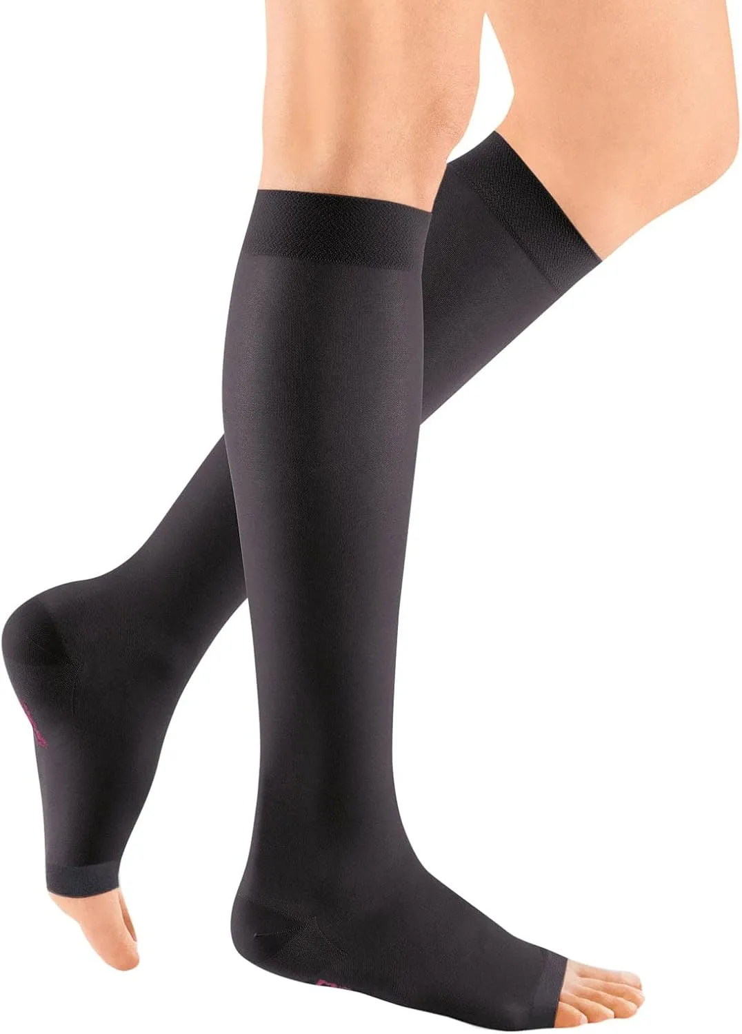 mediven Sheer & Soft for Women, 20-30 mmHg - Open Toe, Knee High Compression Stockings, Sheer Hosiery