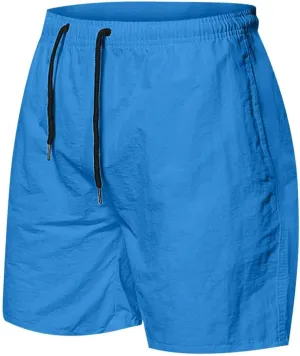 Mens Athletic Shorts 5 Inch Inseam Quick Dry Swim Shorts Workout Running Gym Short with Pocket Lightweight No Liner
