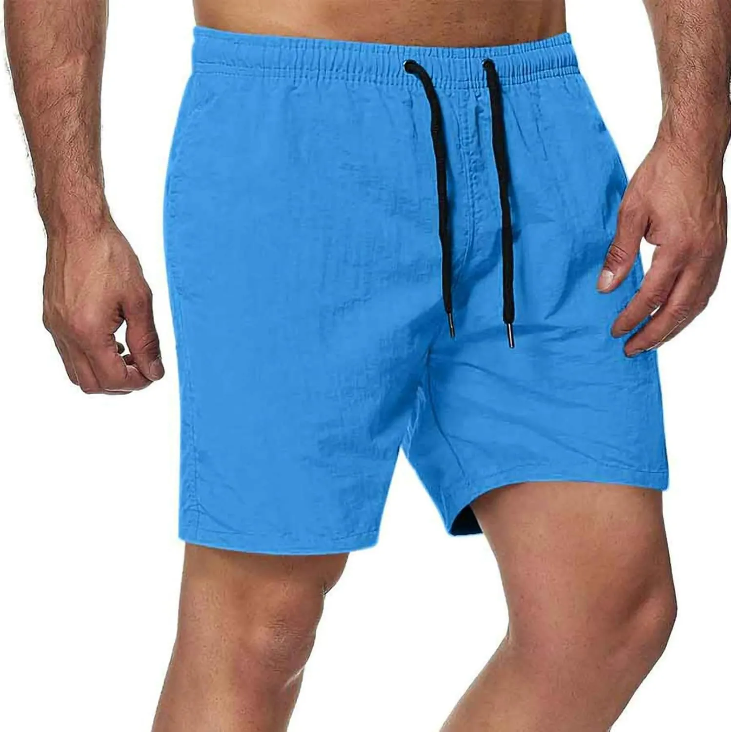 Mens Athletic Shorts 5 Inch Inseam Quick Dry Swim Shorts Workout Running Gym Short with Pocket Lightweight No Liner