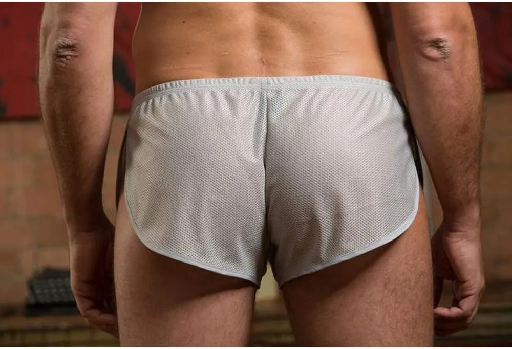 Mens Extreme Mesh Shorts with Large Split Sides