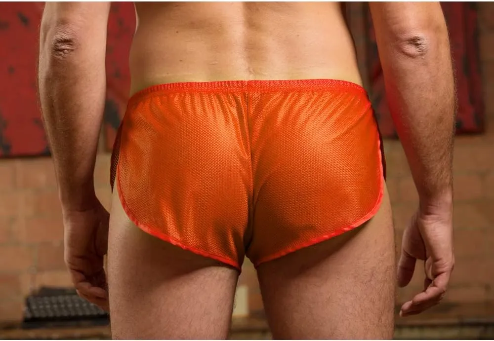 Mens Extreme Mesh Shorts with Large Split Sides