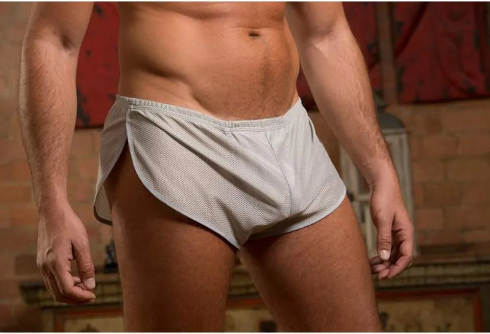 Mens Extreme Mesh Shorts with Large Split Sides