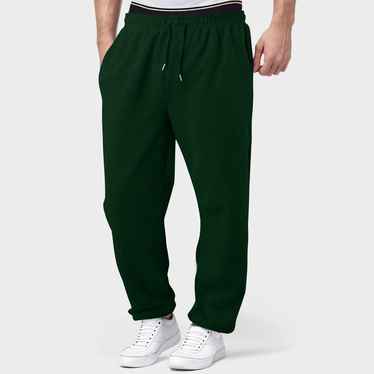 Men's Lightweight Jogging Pant Cargo Work Joggers Loose Fit Sports Casual Sweatpant Running Workout Pants