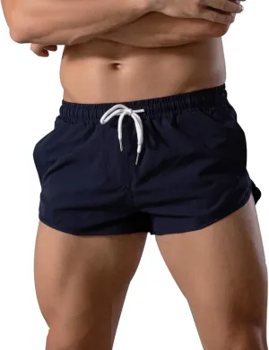 Mens Running Shorts 3 Inch Gym Short Shorts Quick Dry Athletic Workout SweatShorts with Pockets