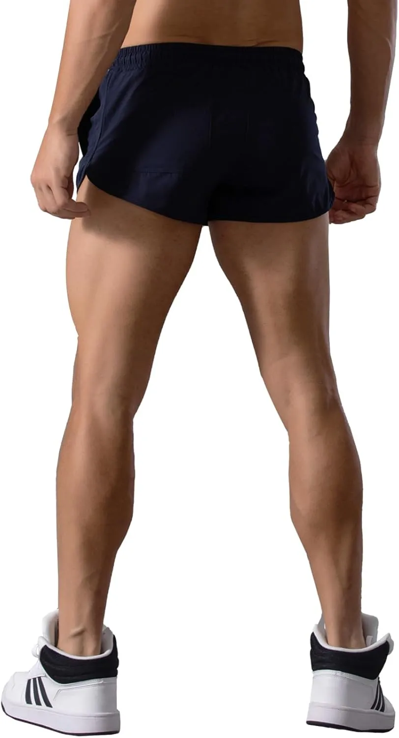 Mens Running Shorts 3 Inch Gym Short Shorts Quick Dry Athletic Workout SweatShorts with Pockets