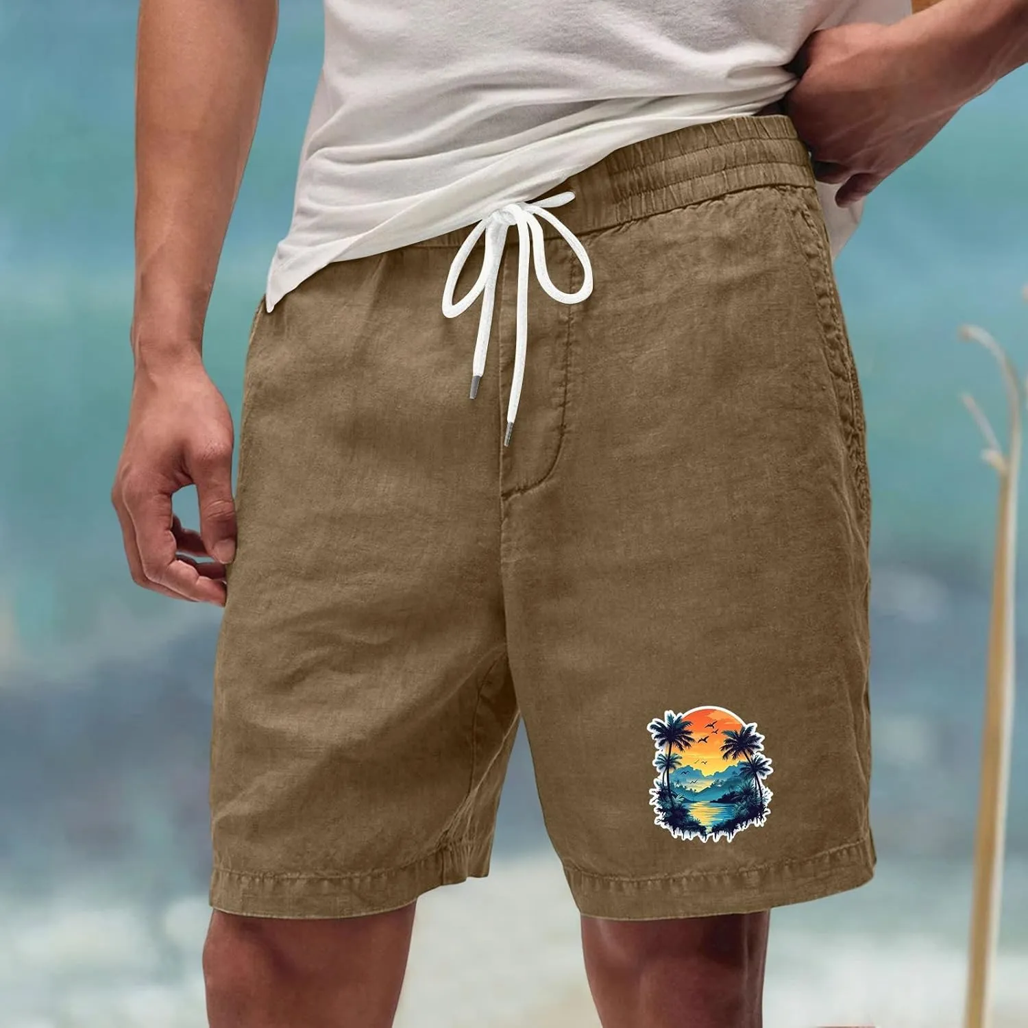 Men's Shorts Mens Basketball Shorts Loose Fit 5 Inch Quick Dry Graphic Comfy Fashion Vacation Baggy Exercise