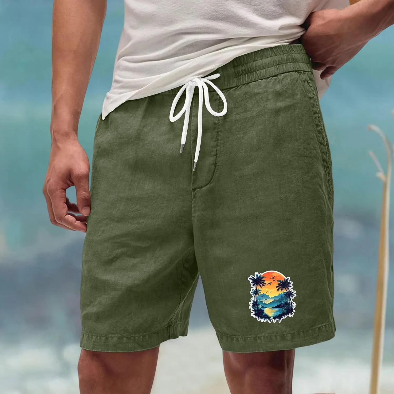 Men's Shorts Mens Basketball Shorts Loose Fit 5 Inch Quick Dry Graphic Comfy Fashion Vacation Baggy Exercise