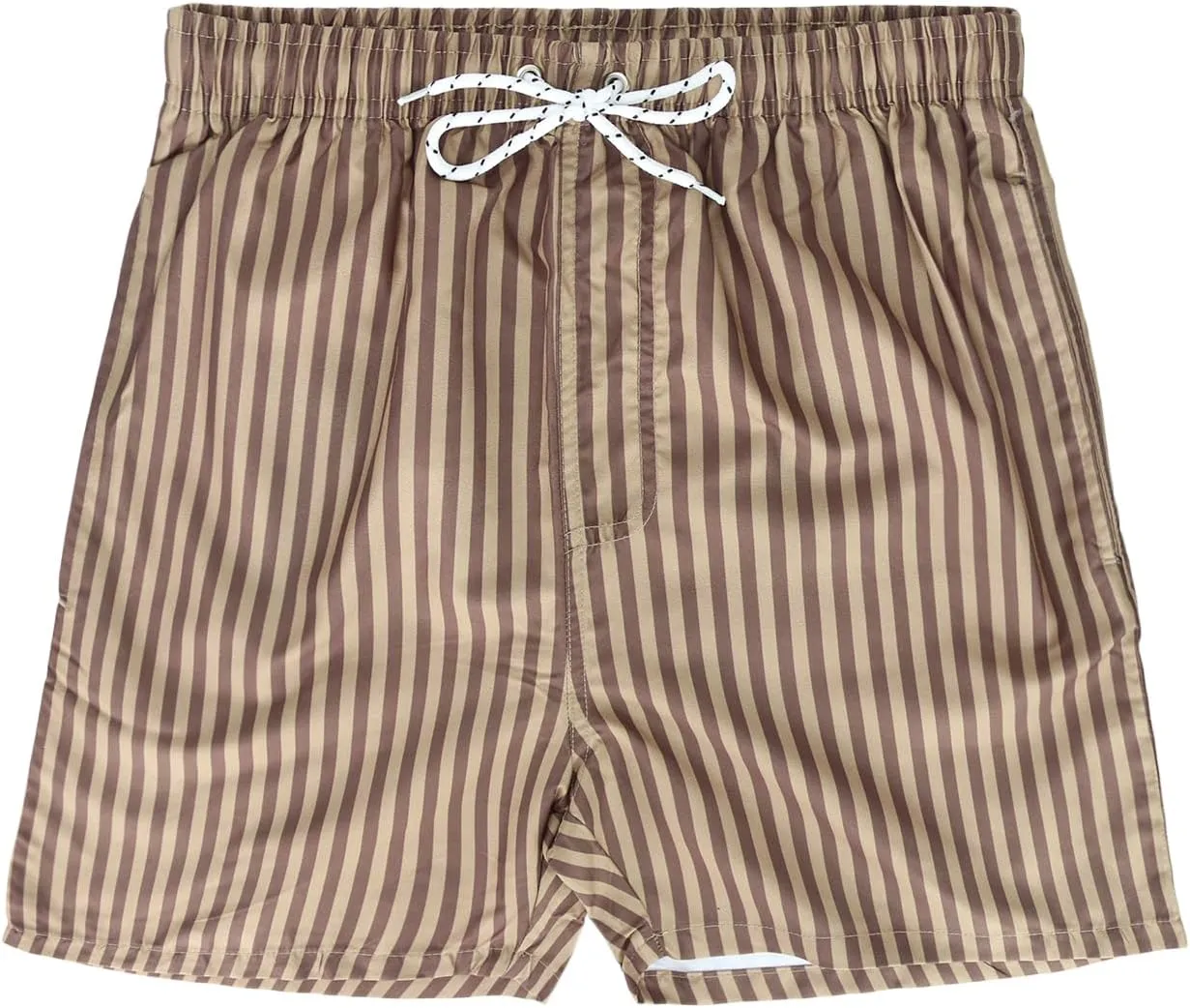 Men's Striped Swim Trunks Bathing Suits Quick Dry Board Shorts Mesh Lining Beach Swimwear with Pockets