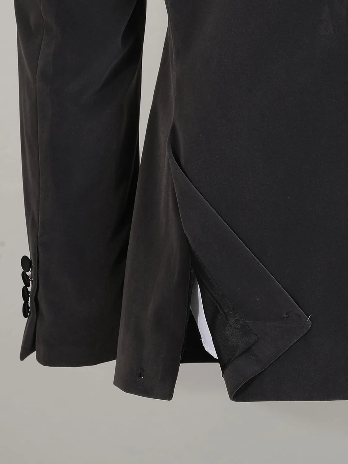 Men's Suit Jacket Slim Fit Velvet Tuxedo Blazer Shawl Lapel Black Bow Tie for Prom Wedding Business Dinner