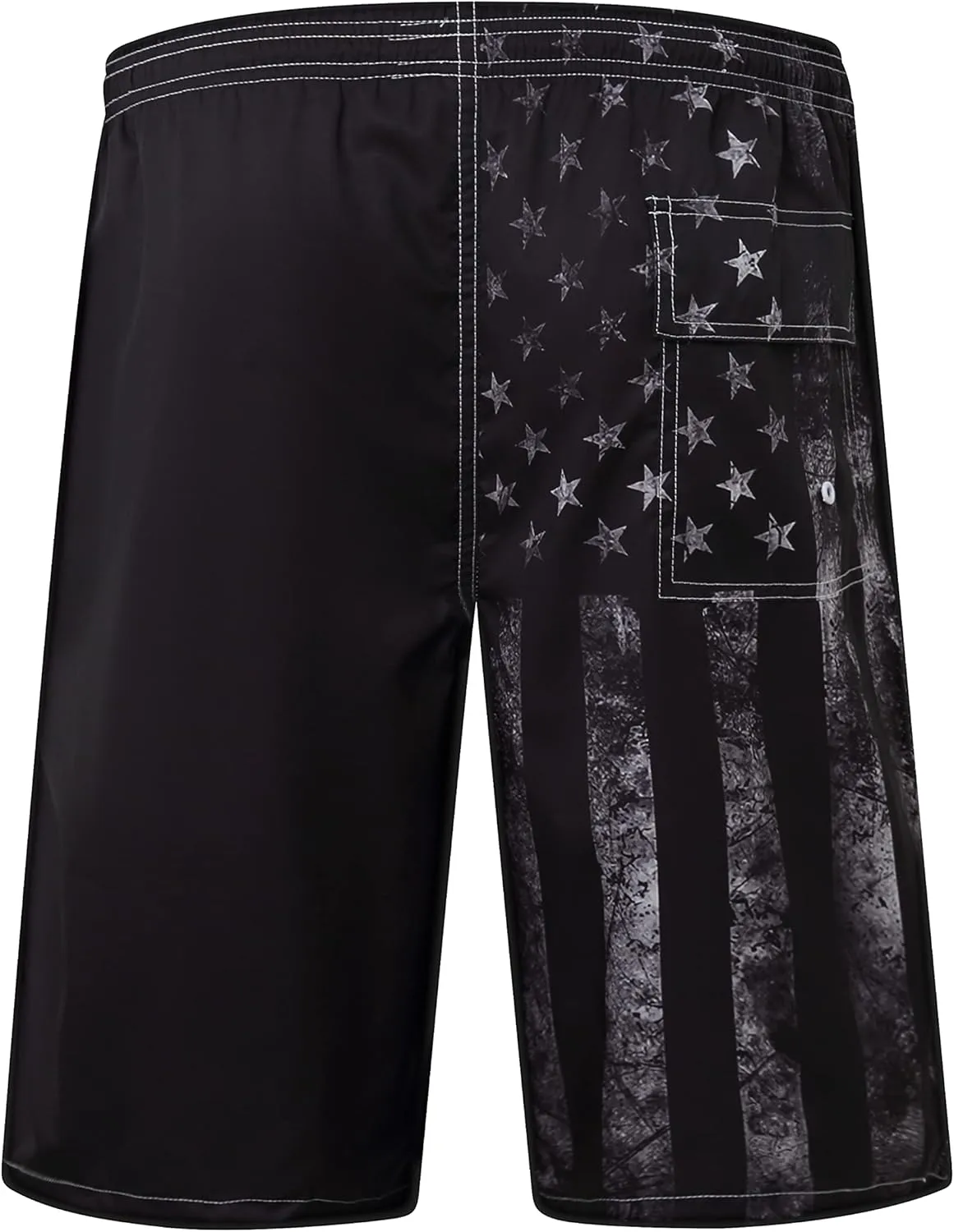 Mens Swim Trunks Quick Dry Board Shorts with Mesh Lining, Breathable Fit Print Beach Shorts Swimwear Bathing Suits