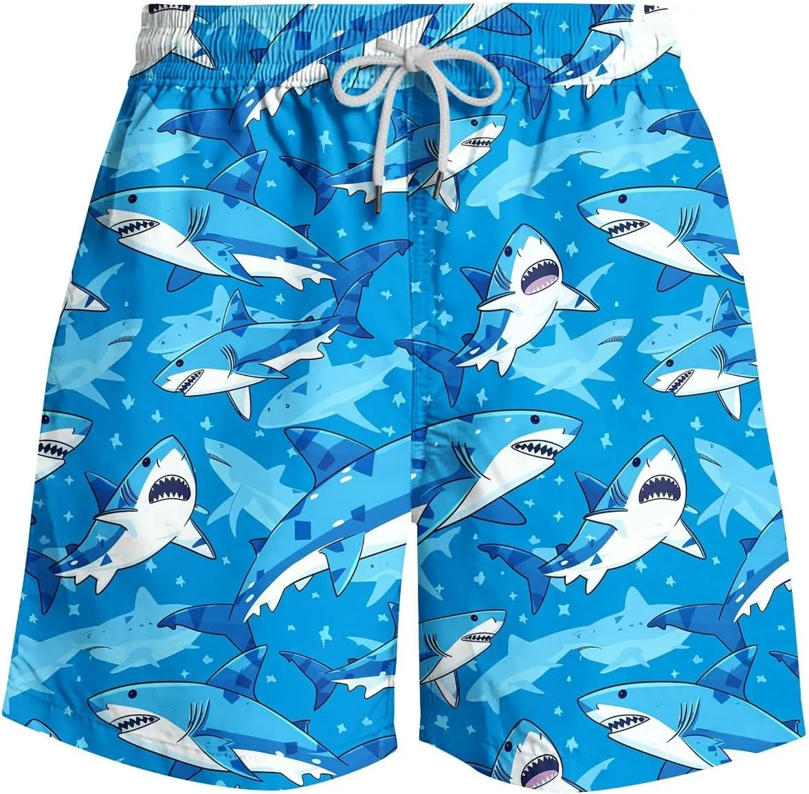 Mens Swim Trunks Quick Dry Swimming Board Shorts Breathable Fit Hawaii Beach Shorts Bathing Suits with Pockets