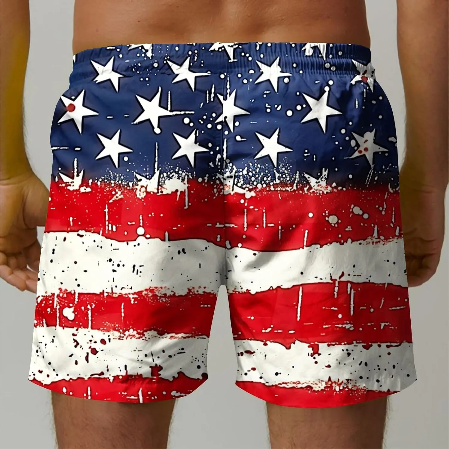 Mens Swim Trunks Quick Dry Swimming Board Shorts Breathable Fit Hawaii Beach Shorts Bathing Suits with Pockets