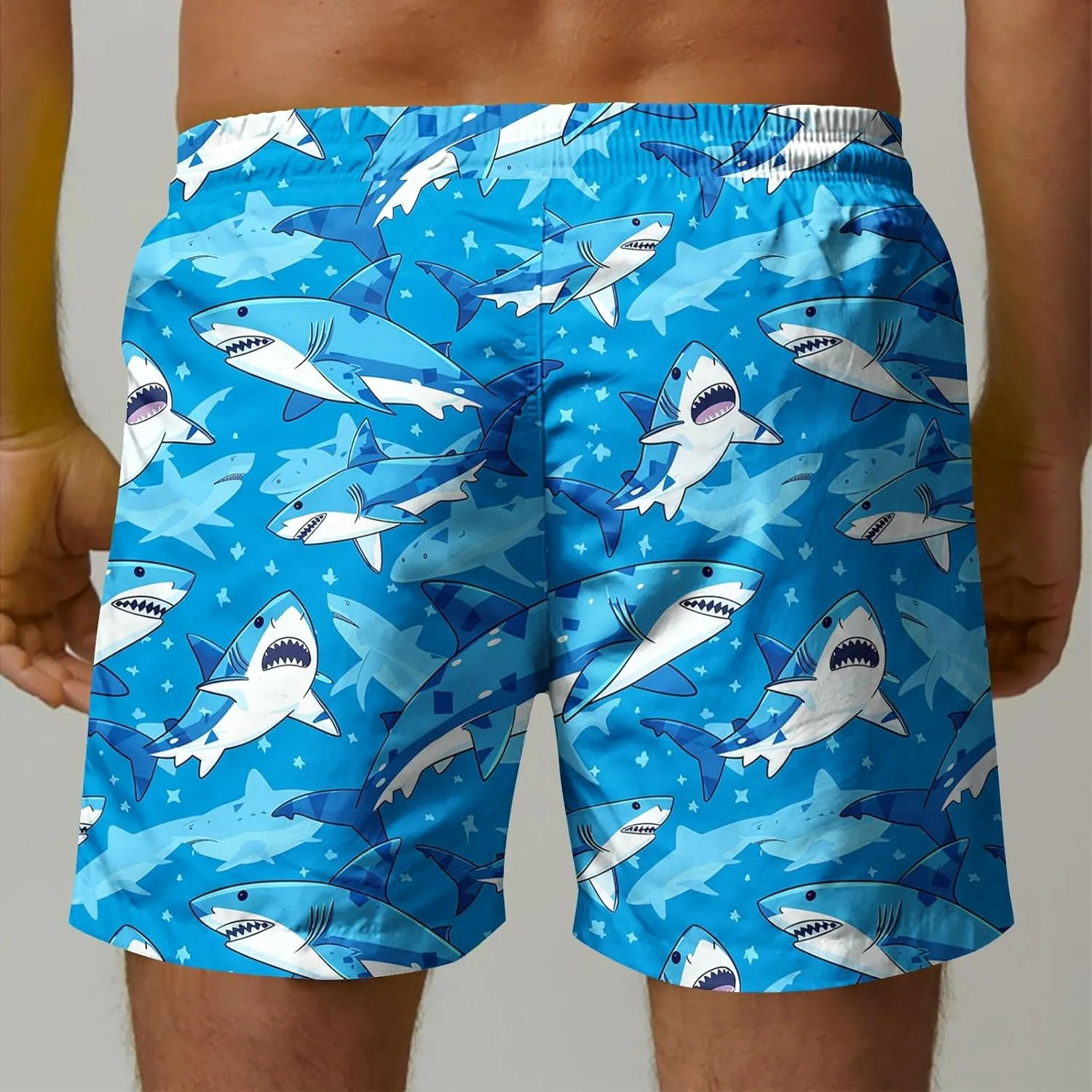 Mens Swim Trunks Quick Dry Swimming Board Shorts Breathable Fit Hawaii Beach Shorts Bathing Suits with Pockets