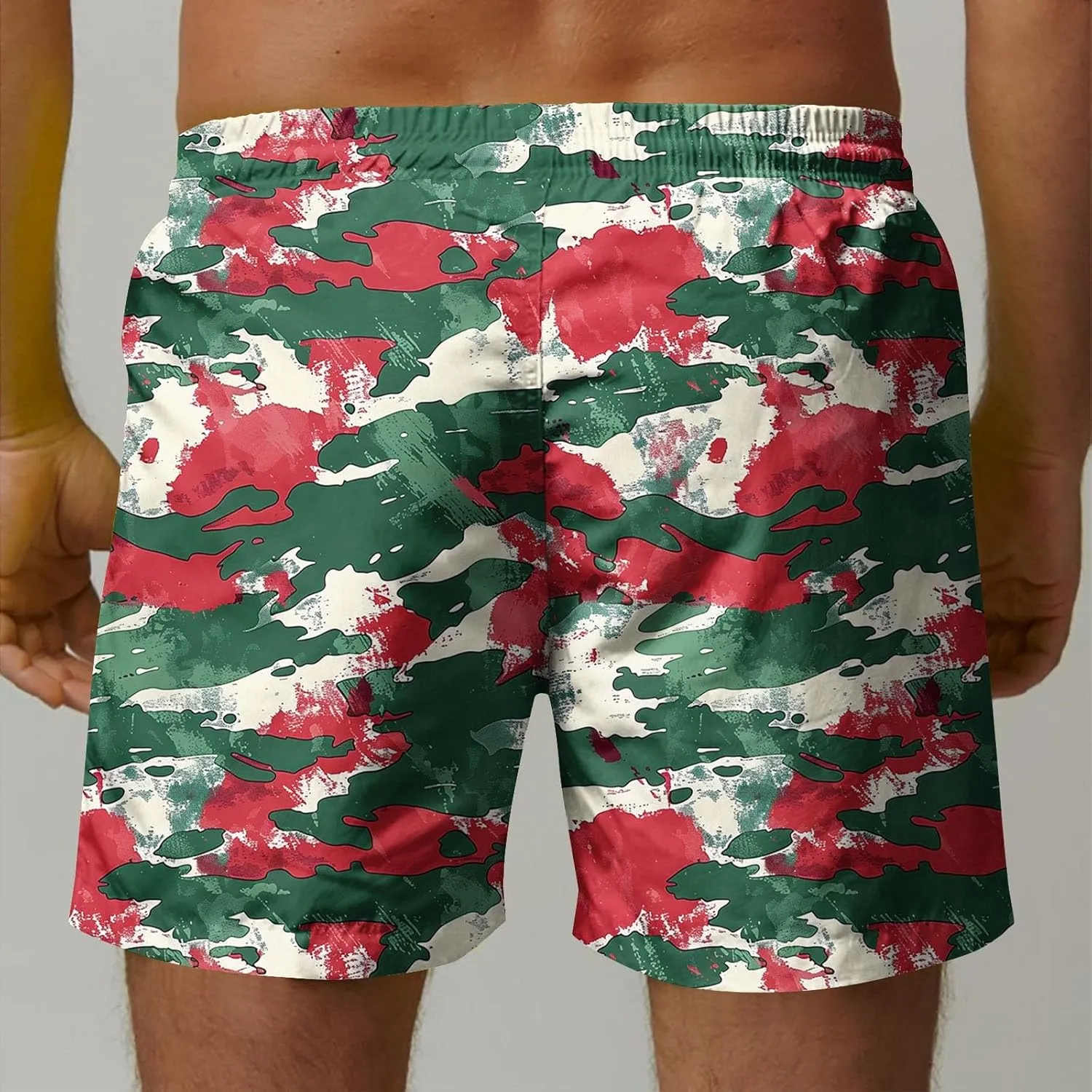 Mens Swim Trunks Quick Dry Swimming Board Shorts Breathable Fit Hawaii Beach Shorts Bathing Suits with Pockets