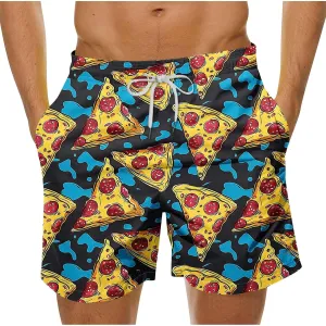 Mens Swim Trunks Quick Dry Swimming Board Shorts Breathable Fit Hawaii Beach Shorts Bathing Suits with Pockets