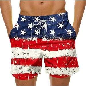 Mens Swim Trunks Quick Dry Swimming Board Shorts Breathable Fit Hawaii Beach Shorts Bathing Suits with Pockets