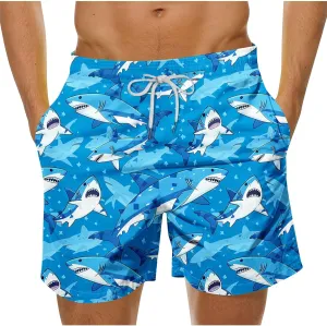 Mens Swim Trunks Quick Dry Swimming Board Shorts Breathable Fit Hawaii Beach Shorts Bathing Suits with Pockets