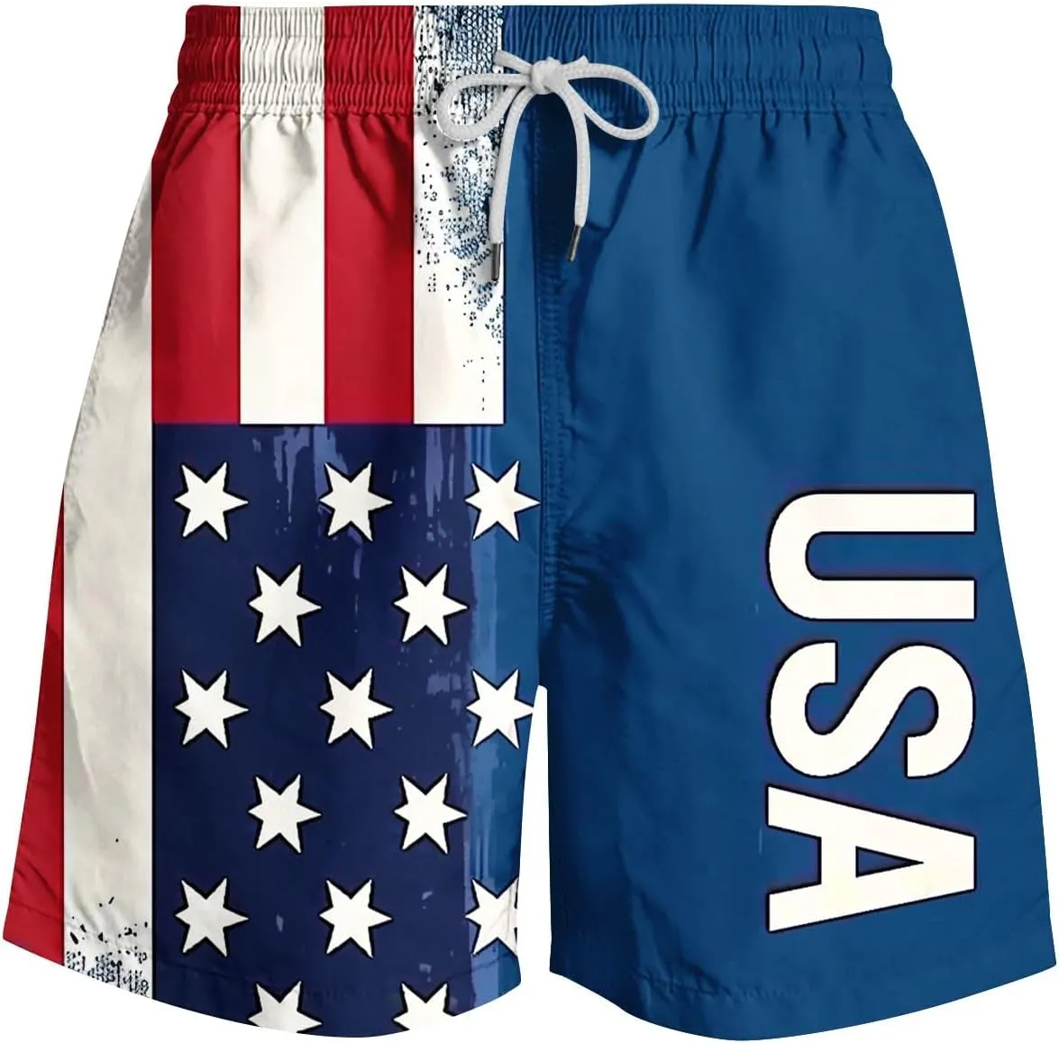 Mens Swim Trunks Quick Dry Swimming Board Shorts Breathable Fit Hawaii Beach Shorts Bathing Suits with Pockets