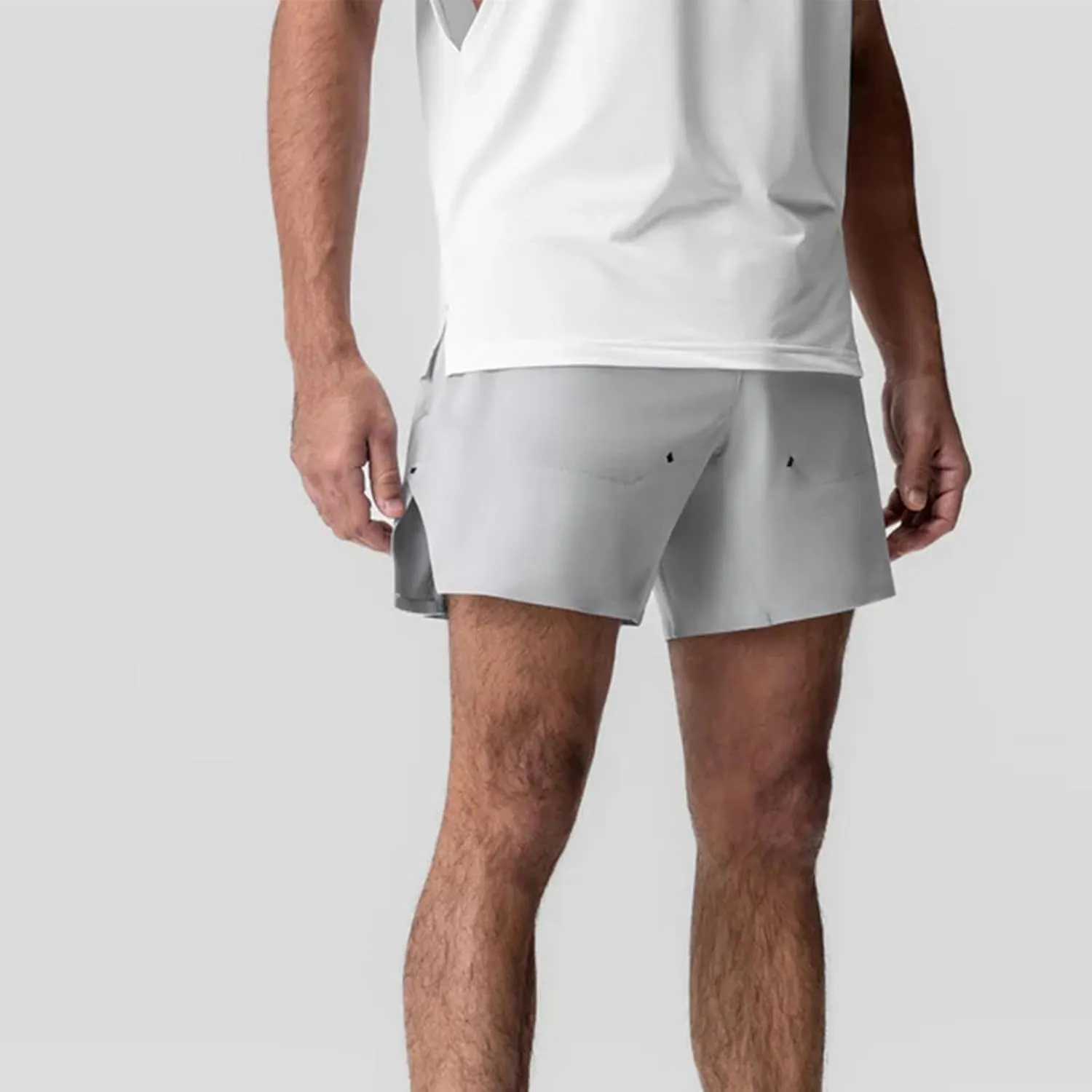 Mens Workout Shorts Casual Solid Athletic Short Pants Fashion Flowy Comfy Running Shorts wit Multiple Pockets
