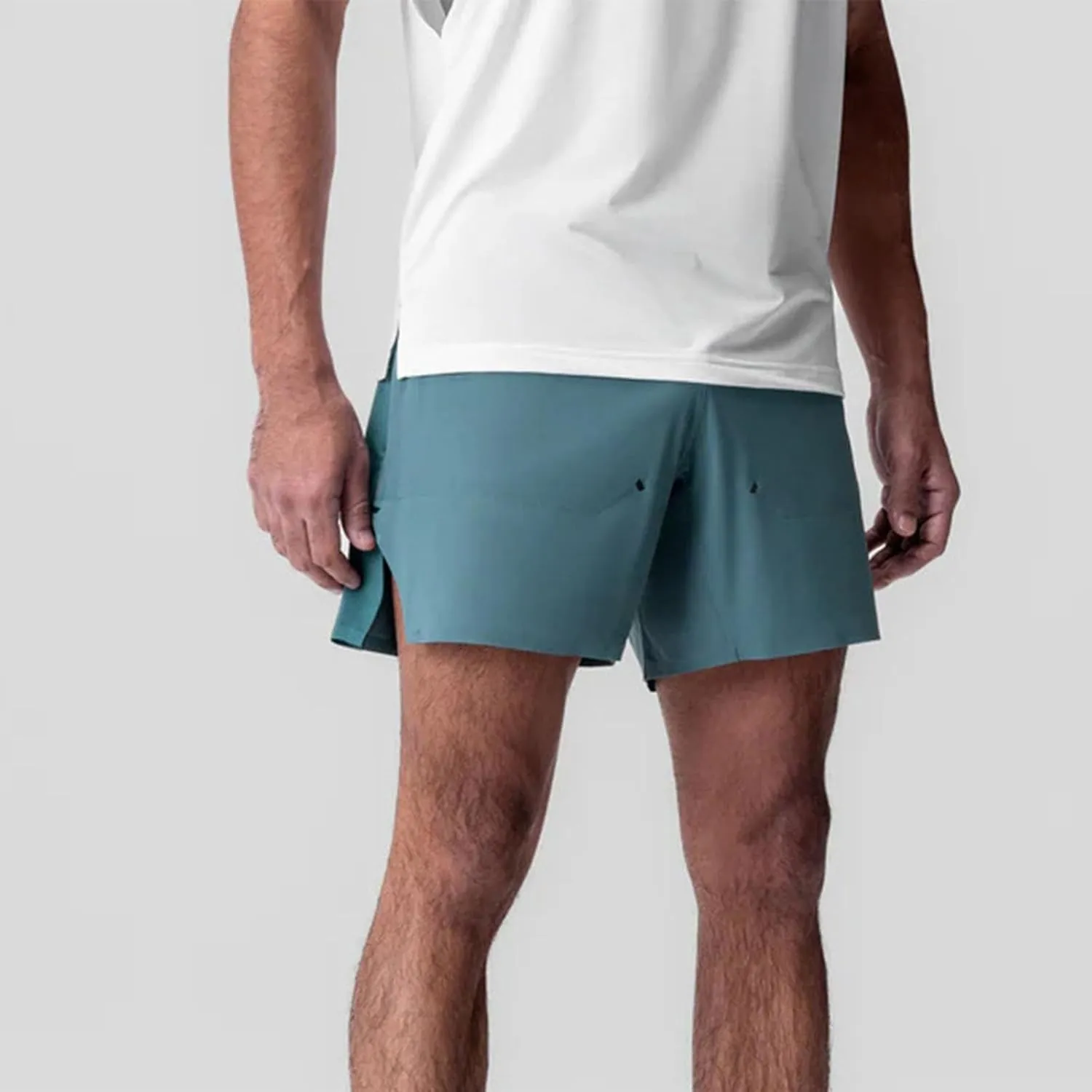 Mens Workout Shorts Casual Solid Athletic Short Pants Fashion Flowy Comfy Running Shorts wit Multiple Pockets