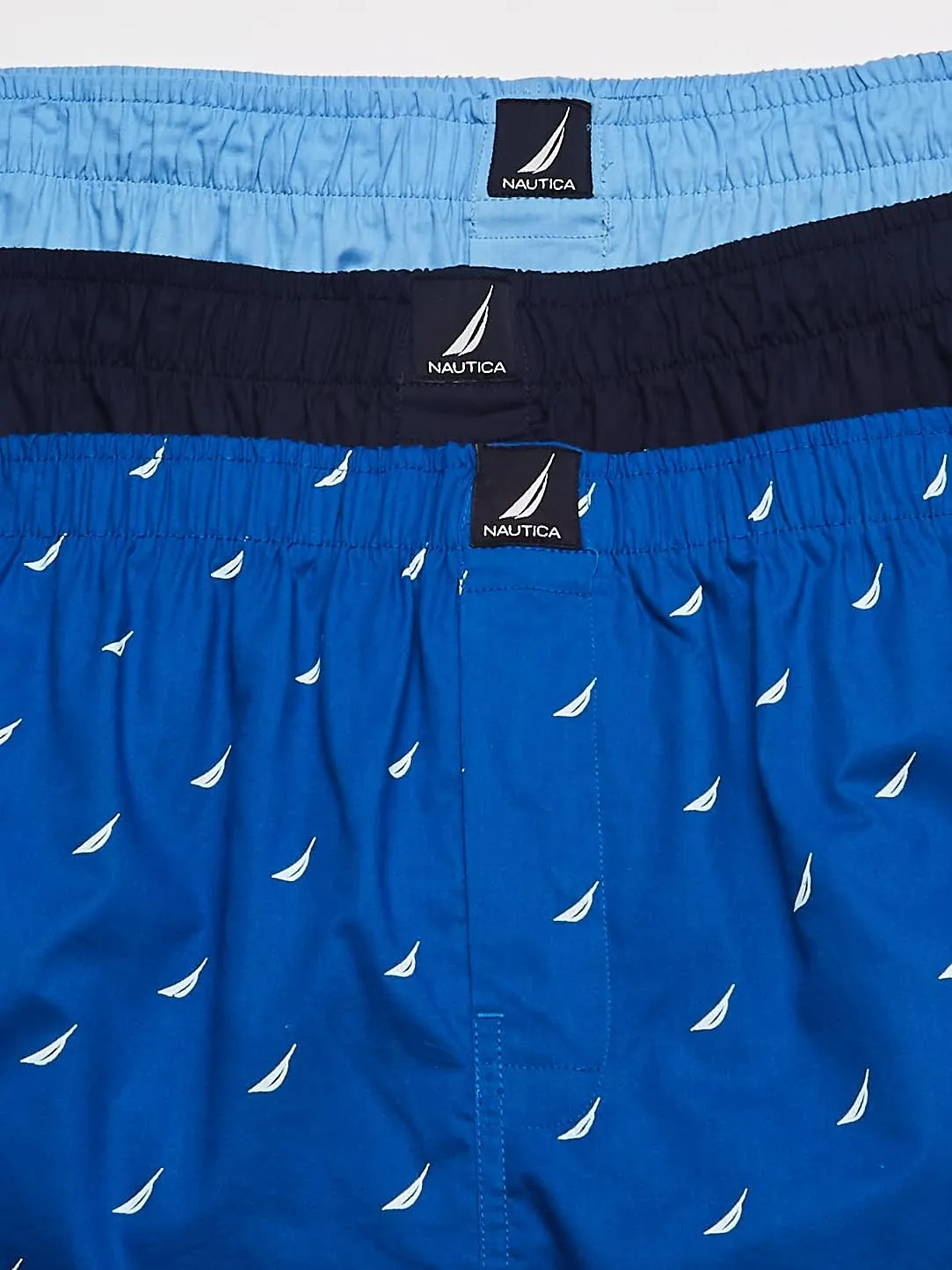 Nautica Men's Cotton Woven 3 Pack Boxer