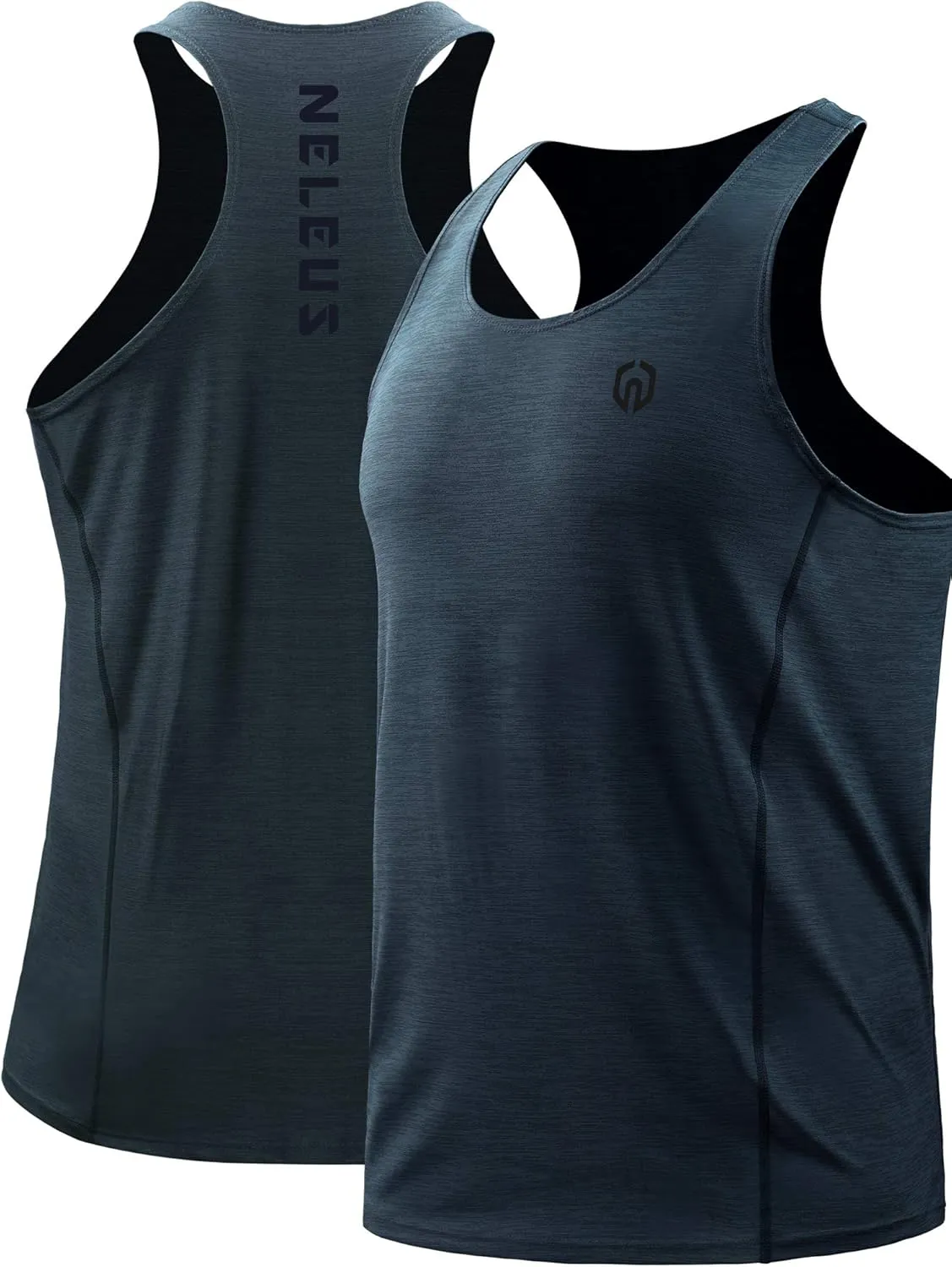 NELEUS Men's 3 Pack Running Tank Top Dry Fit Y-Back Athletic Workout Tank Tops