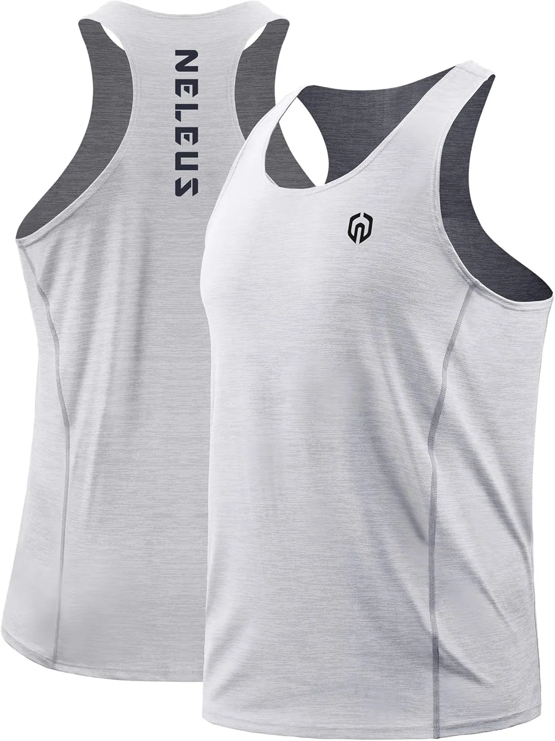 NELEUS Men's 3 Pack Running Tank Top Dry Fit Y-Back Athletic Workout Tank Tops