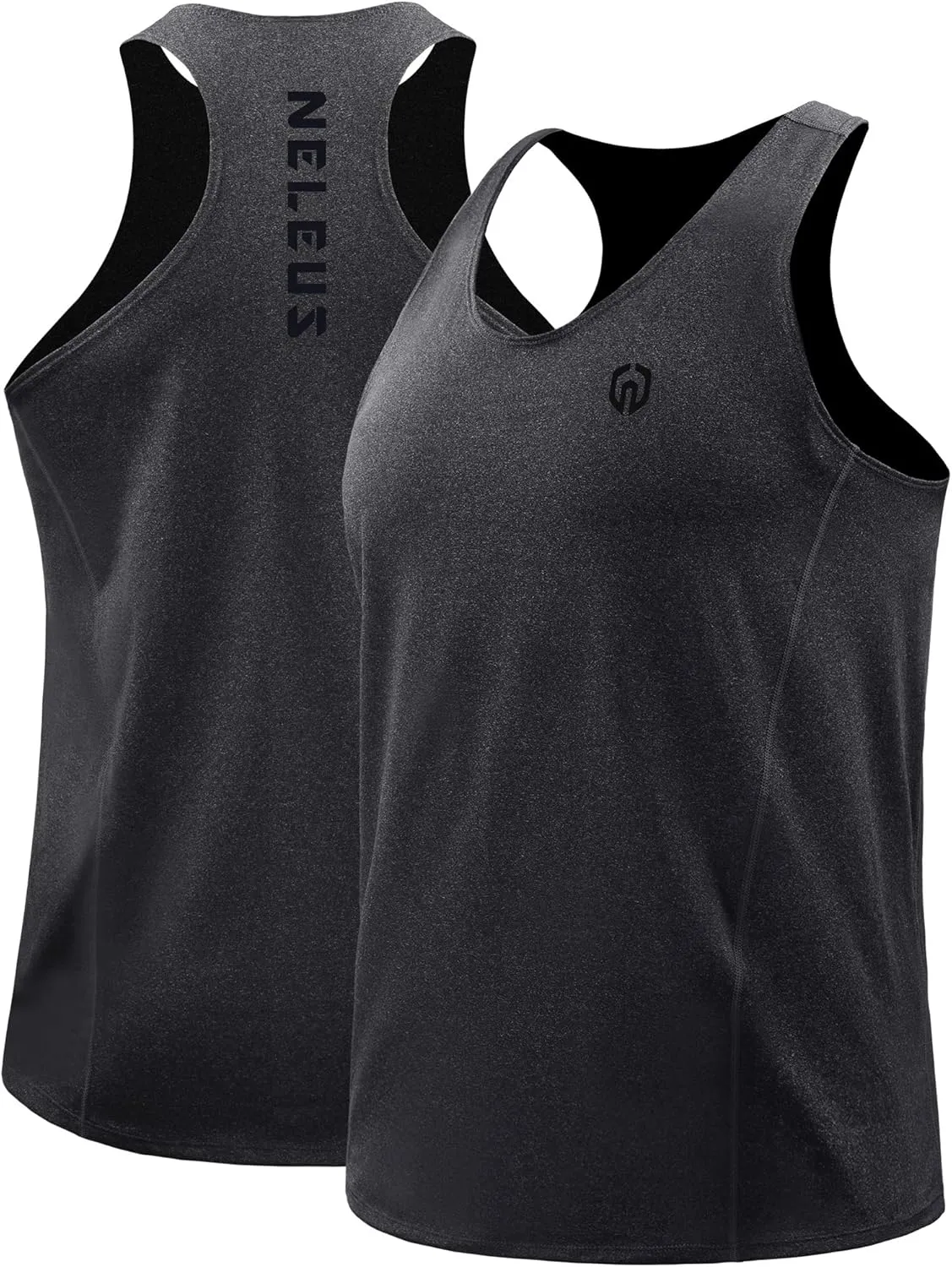 NELEUS Men's 3 Pack Running Tank Top Dry Fit Y-Back Athletic Workout Tank Tops