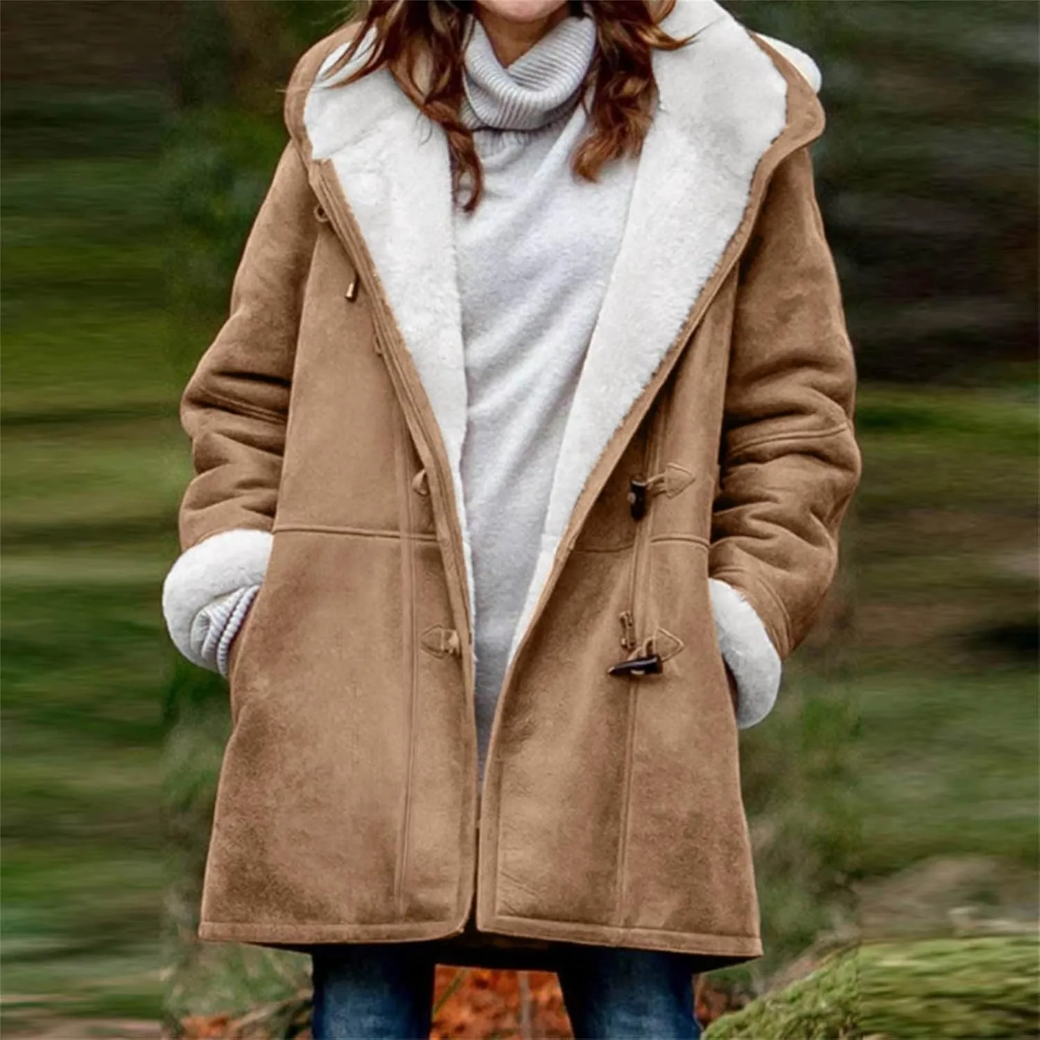 Outfits for Juniors Winter Fall Long Christmas Thick Warm Thick Hooded Jackets Hoods Windbreaker Outfits Women 2024