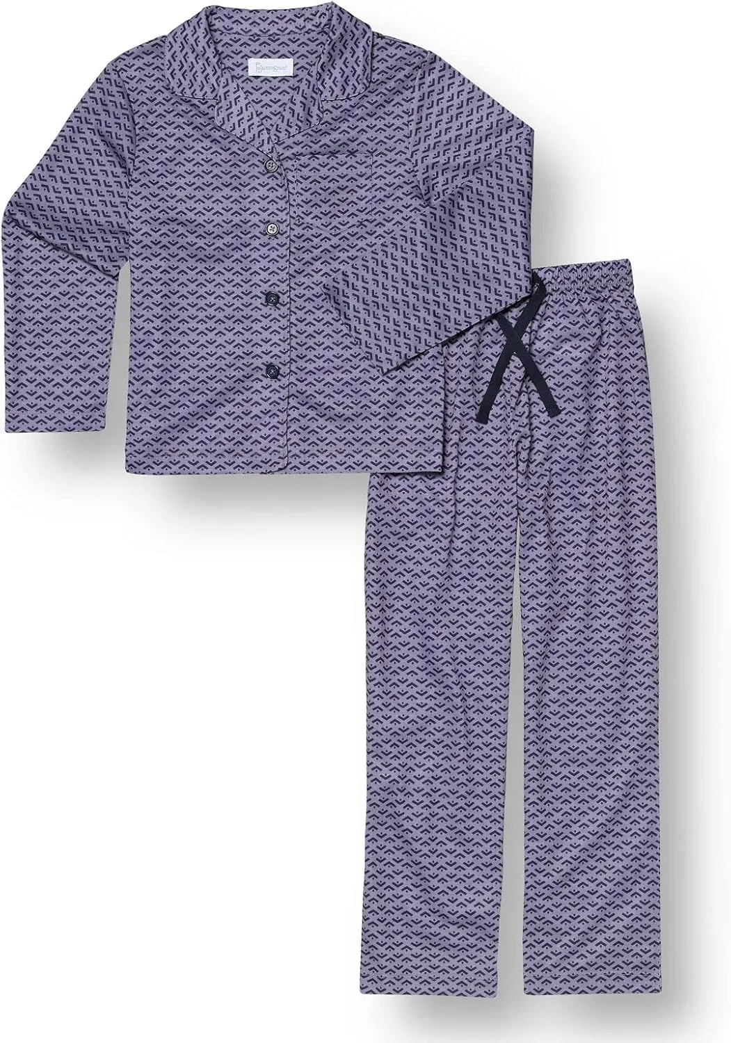 PajamaGram Pajamas for Kids - Kids Long Sleeve Button Down Pajamas with Pants