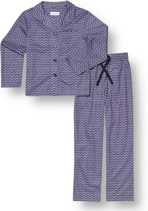 PajamaGram Pajamas for Kids - Kids Long Sleeve Button Down Pajamas with Pants
