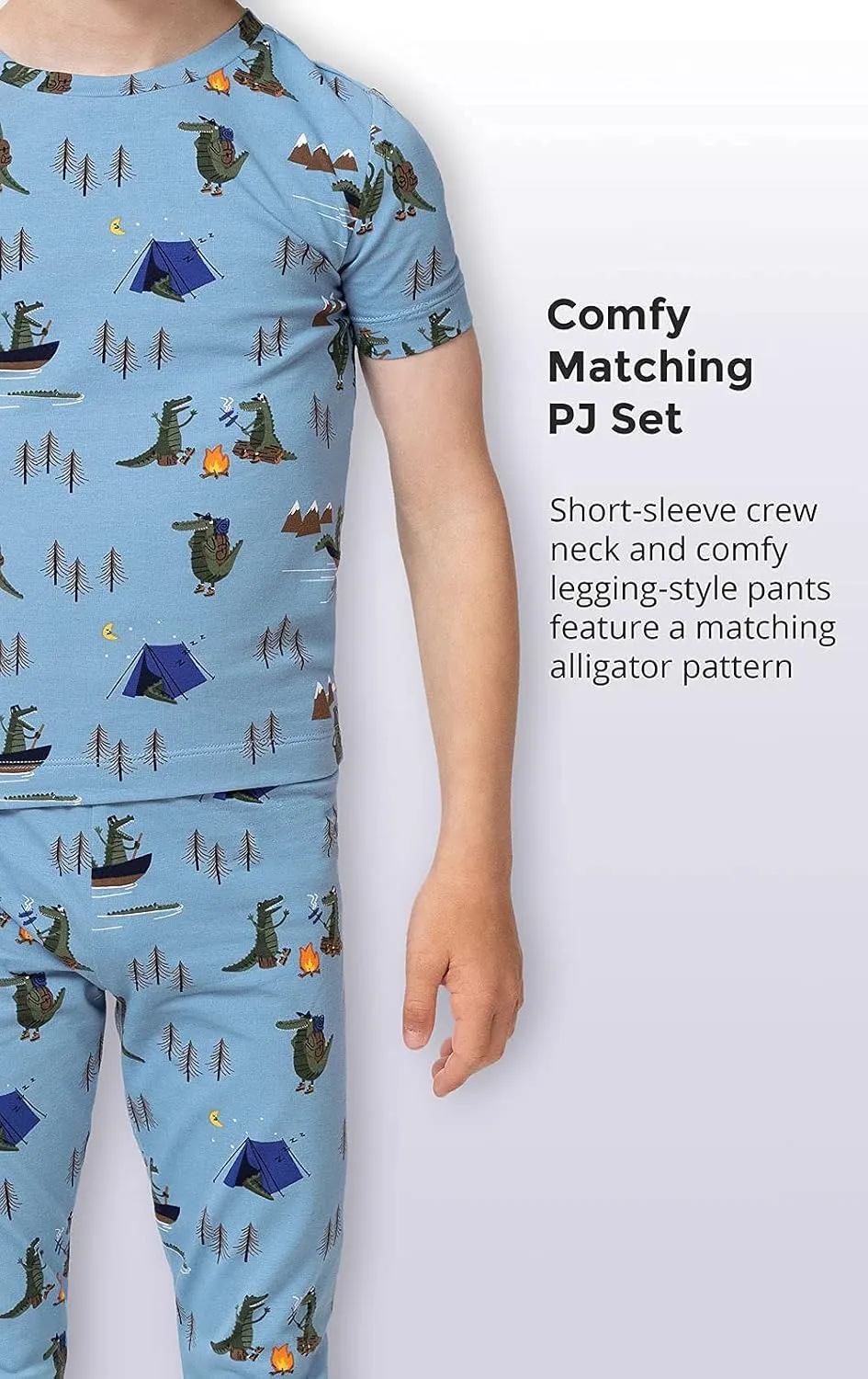 PajamaGram Snug Fit Kids PJs Boy Pajamas and Girl Pajamas Kids Cotton Pajama Short Sleeve Youth Pajama