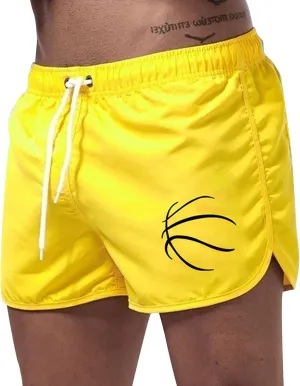 Plus Zize Running Shorts for Men Dolphin Elastic Waist Workout Drawstring Shorts Summer Casual Comfy Athletic Shorts