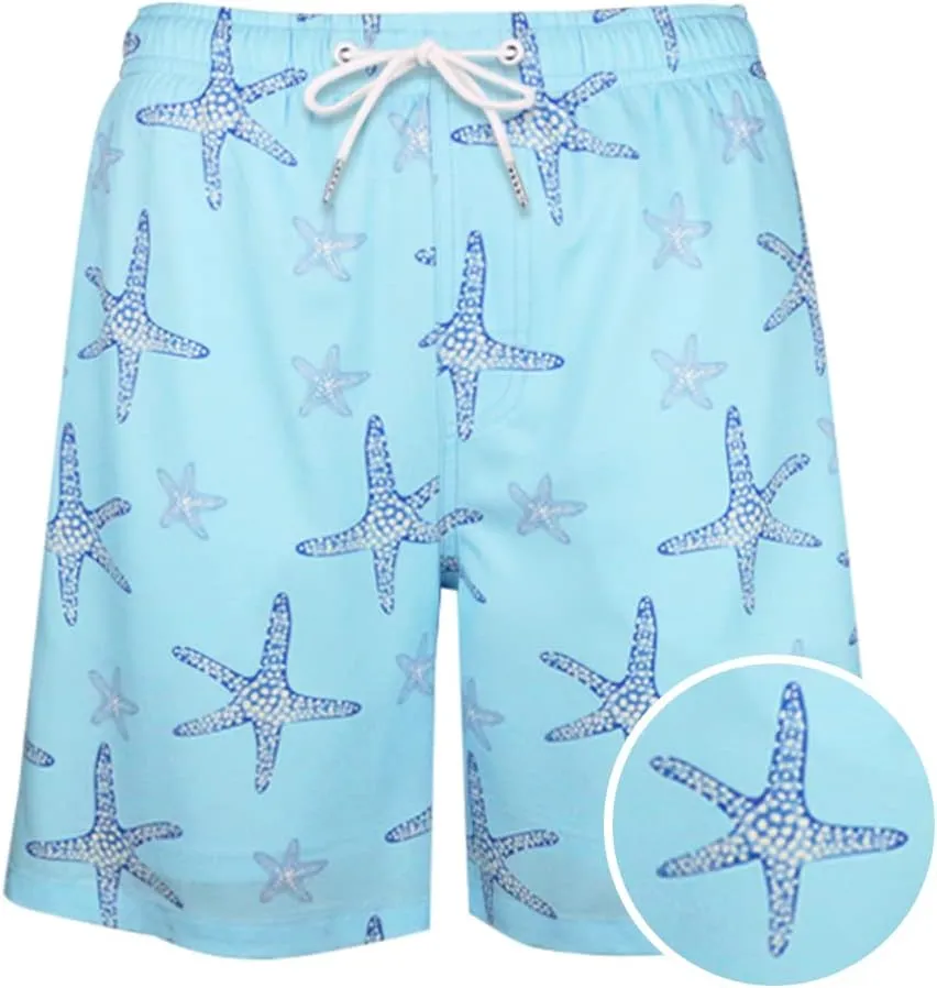 QRANSS Boys Swim Trunks with Compression Liner,No Mesh Anti-Chafing Comfy Swimming Trunks with Boxer Brief Liner,Size 6-20