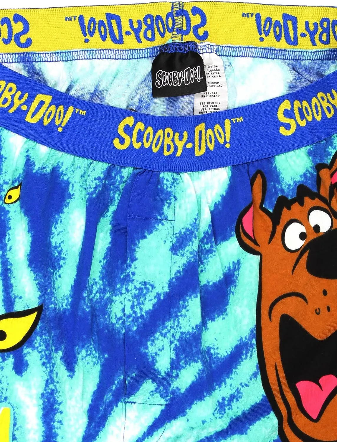 Scooby-Doo Mystery Machine Tie Dye Men's Boxer Lounge Shorts