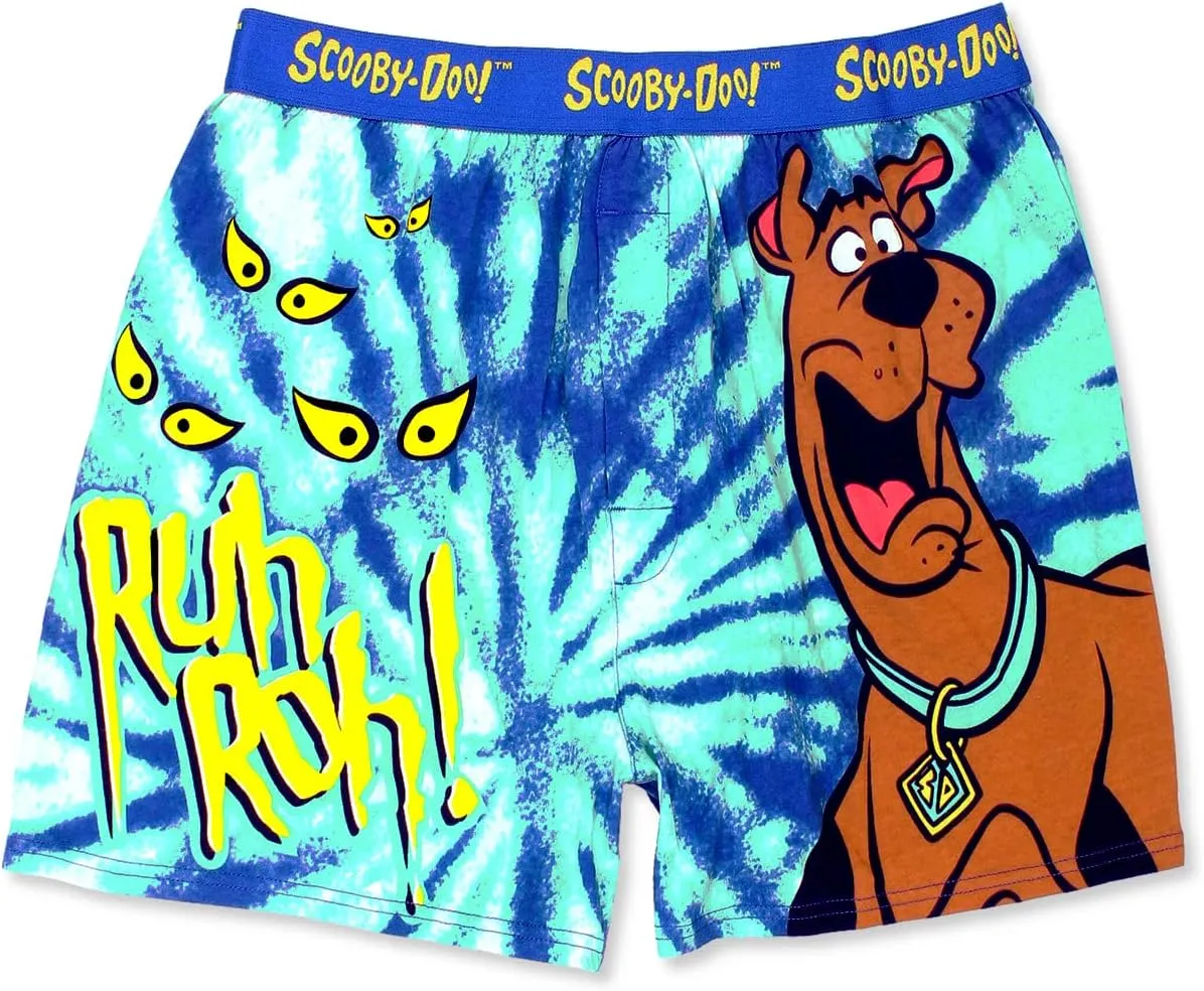 Scooby-Doo Mystery Machine Tie Dye Men's Boxer Lounge Shorts