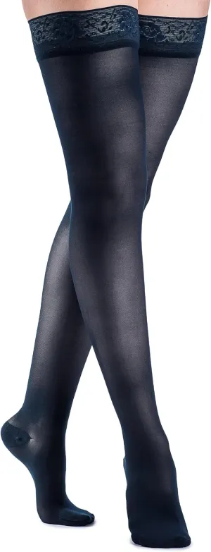 SIGVARIS Women’s Style Sheer 780 Closed Toe Thigh-Highs w/Grip Top 15-20mmHg