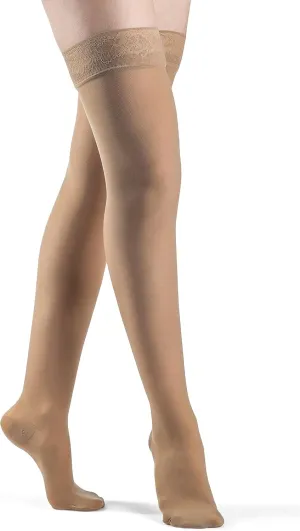 SIGVARIS Women’s Style Sheer 780 Closed Toe Thigh-Highs w/Grip Top 15-20mmHg