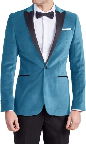 Slim Fit Velvet Suits for Men 2 Piece Dinner Prom Wedding Party Tuxedo Velvet Blazer Men Polyester Pants with Tie