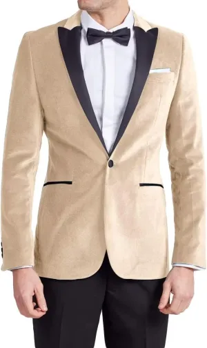 Slim Fit Velvet Suits for Men 2 Piece Dinner Prom Wedding Party Tuxedo Velvet Blazer Men Polyester Pants with Tie