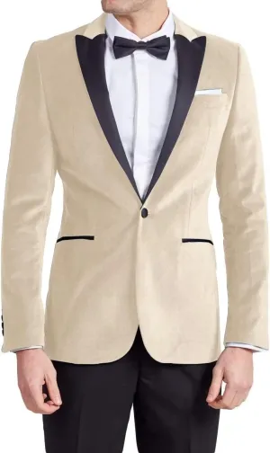 Slim Fit Velvet Suits for Men 2 Piece Dinner Prom Wedding Party Tuxedo Velvet Blazer Men Polyester Pants with Tie