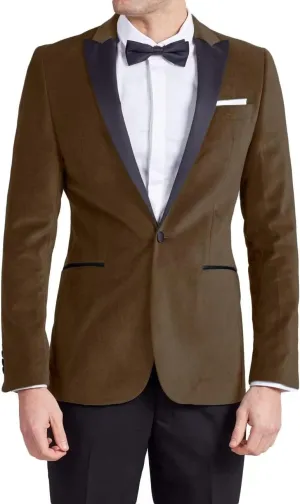 Slim Fit Velvet Suits for Men 2 Piece Dinner Prom Wedding Party Tuxedo Velvet Blazer Men Polyester Pants with Tie