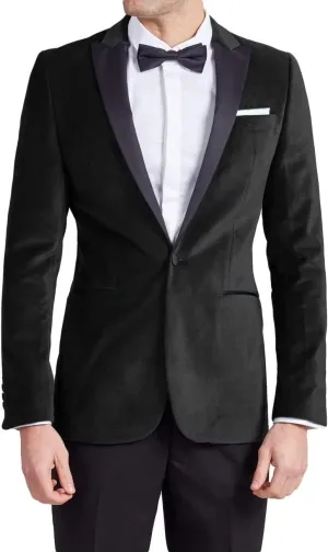 Slim Fit Velvet Suits for Men 2 Piece Dinner Prom Wedding Party Tuxedo Velvet Blazer Men Polyester Pants with Tie
