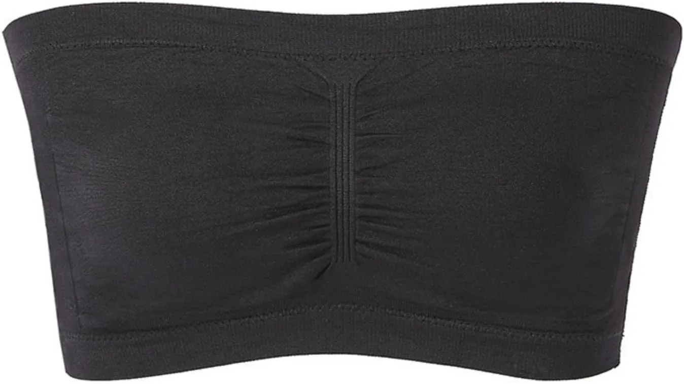 Strapless Nursing Bra for Women Seamless Bandeau Stretchy Non-Padded Bandeau Tube Top Bra Wire Free Bandeau Bra