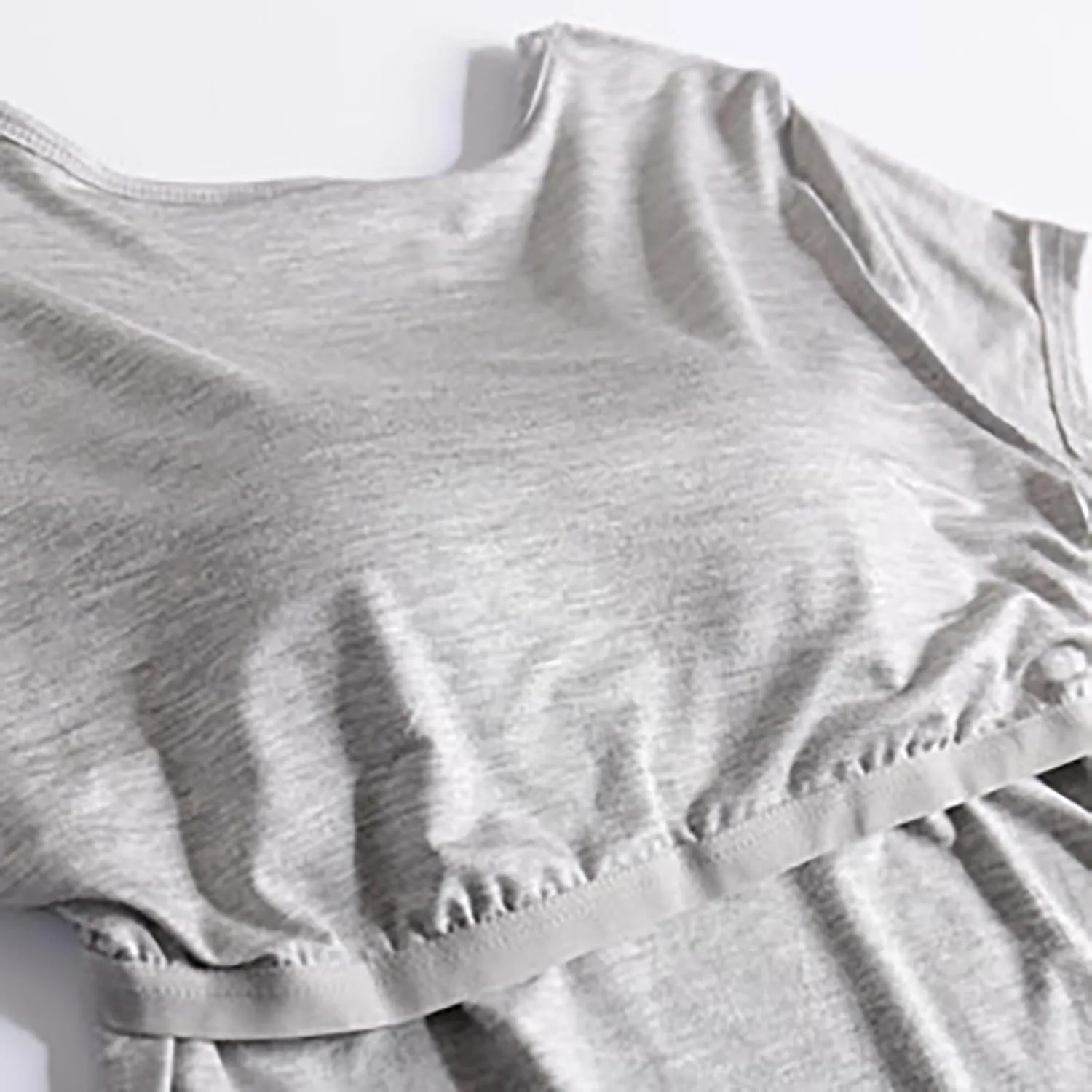 T-Shirt with Built-in Bra Women Workout Yoga Tops Short Sleeve Padded Bras Soft Pajama Plus Size Athletic Shirts