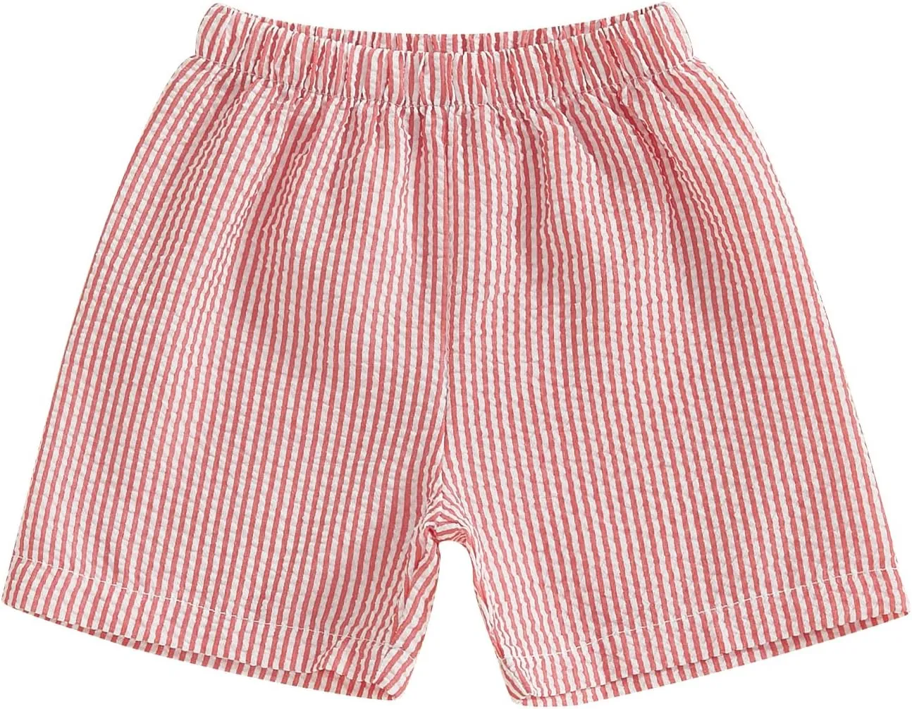 Toddler Baby Boy Girl Striped Boxer Shorts Elastic Waist Wide Leg Linen Seersucker Shorts Infant Summer Beach Bottom