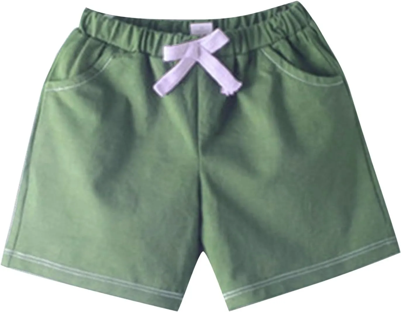 Toddler Baby Boy Shorts Drawstring Elastic Waist Pull On Jogger Shorts Cotton Girls Summer Casual Cargo Pants Solid